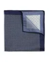 The Men's Store At Bloomingdale's Geometric Quadrant Silk Pocket Square - Exclusive In Blue