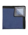 The Men's Store At Bloomingdale's Geometric Quadrant Silk Pocket Square - Exclusive In Blue