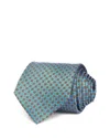 The Men's Store At Bloomingdale's Geometric Silk Tie - Exclusive In Blue