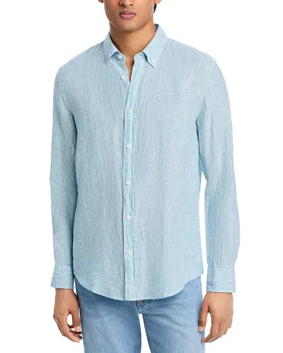 The Men's Store At Bloomingdale's Linen Shirt - Exclusive In Blue