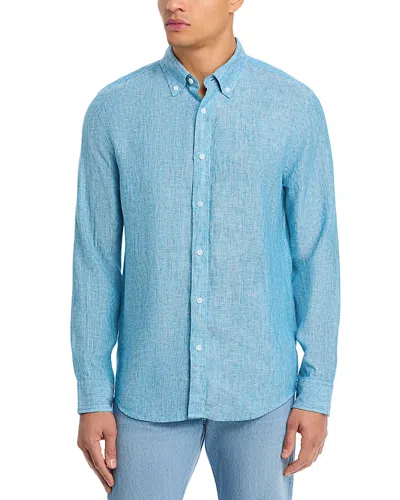 The Men's Store At Bloomingdale's Linen Shirt - Exclusive In Blue
