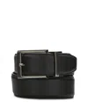 The Men's Store At Bloomingdale's Lizard Effect Reversible Leather Belt - Exclusive In Black