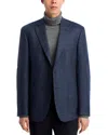 The Men's Store At Bloomingdale's Loro Piana Fabric Melange Solid Unstructured Regular Fit Sport Coa In Blue