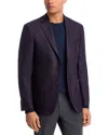 The Men's Store At Bloomingdale's Loro Piana Wool & Silk Fabric Textured Solid Unstructured Regular  In Purple