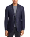 The Men's Store At Bloomingdale's Loro Piana Wool, Silk & Cashmere Fabric Plaid Unstructured Regular In Purple