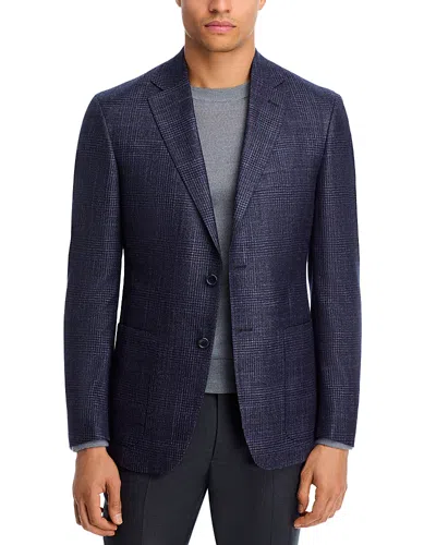 The Men's Store At Bloomingdale's Loro Piana Wool, Silk & Cashmere Fabric Plaid Unstructured Regular In Purple