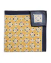 The Men's Store At Bloomingdale's Medallion Silk Pocket Square - Exclusive In Blue