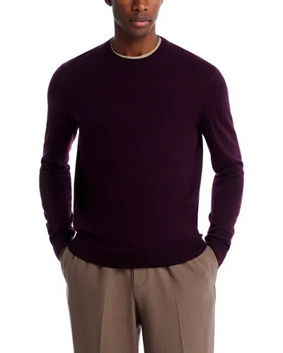 The Men's Store At Bloomingdale's Merino Wool Crewneck Sweater - Exclusive In Purple