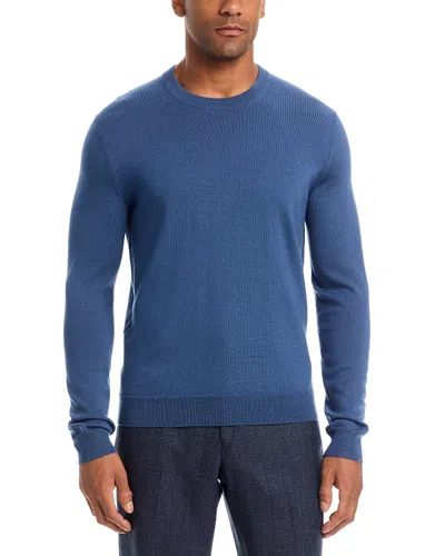 The Men's Store At Bloomingdale's Merino Wool Crewneck Sweater - Exclusive In Blue