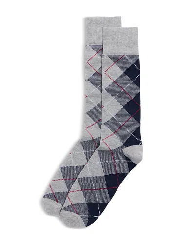 The Men's Store At Bloomingdale's Mille Argyle Crew Socks - Exclusive In Gray