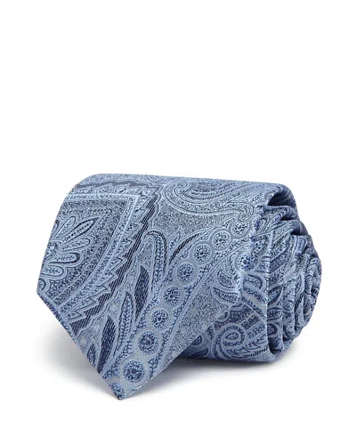 The Men's Store At Bloomingdale's Monochrome Paisley Wide Tie - Exclusive In Blue