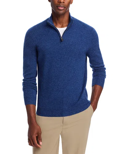 The Men's Store At Bloomingdale's Navy Blue Cashmere Half-zip Sweater - Exclusive