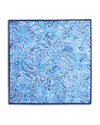 The Men's Store At Bloomingdale's Paisley Silk Pocket Square - Exclusive In Blue
