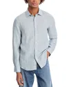 The Men's Store At Bloomingdale's Pencil Stripe Standard Fit Linen Shirt - Exclusive