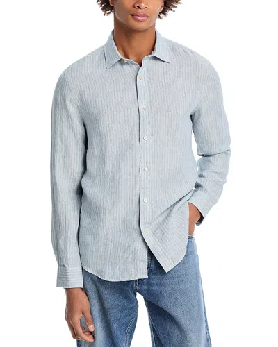 The Men's Store At Bloomingdale's Pencil Stripe Standard Fit Linen Shirt - Exclusive