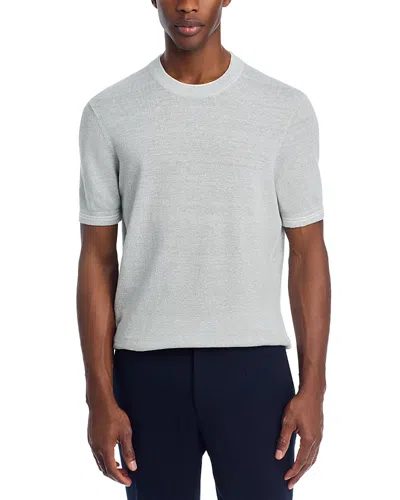 The Men's Store At Bloomingdale's Pique Double Crewneck Sweater T-shirt In Gray