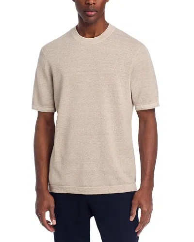 The Men's Store At Bloomingdale's Pique Double Crewneck Sweater T-shirt In Neutral