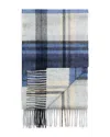 The Men's Store At Bloomingdale's Plaid Oversized Cashmere Scarf - Exclusive In Navy
