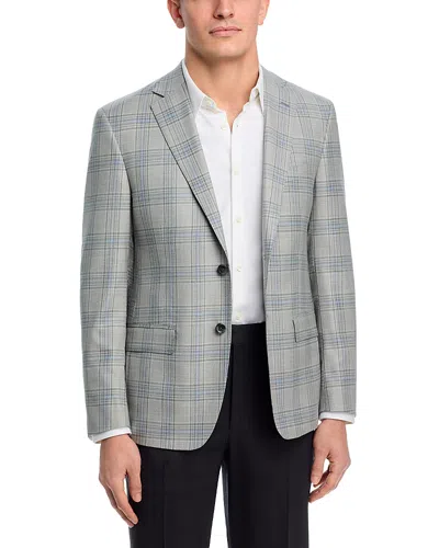 The Men's Store At Bloomingdale's Plaid Regular Fit Classic Jacket - Exclusive In Gray