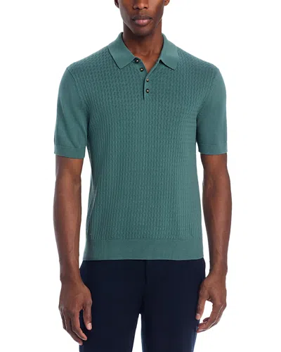 The Men's Store At Bloomingdale's Pointelle Short Sleeve Sweater Polo - Exclusive In Green