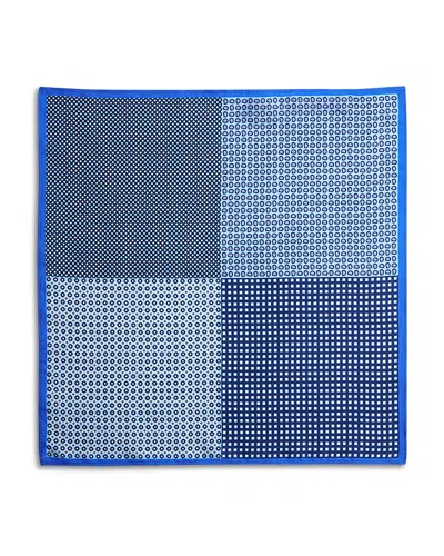 The Men's Store At Bloomingdale's Quadrant Silk Pocket Square - Exclusive In Blue