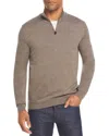 The Men's Store At Bloomingdale's Quarter-zip Merino Sweater - Exclusive In Ash