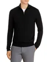 The Men's Store At Bloomingdale's Quarter-zip Merino Sweater - Exclusive In Black