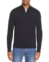 The Men's Store At Bloomingdale's Quarter-zip Merino Sweater - Exclusive In Navy