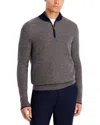 The Men's Store At Bloomingdale's Quarter Zip Pullover Sweater In Blue