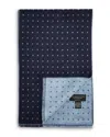 The Men's Store At Bloomingdale's Reversible Dots Woven Scarf - Exclusive In Navy