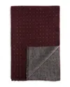 The Men's Store At Bloomingdale's Reversible Dots Woven Scarf - Exclusive In Wine
