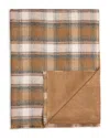The Men's Store At Bloomingdale's Reversible Plaid Scarf With Cut Fringe In Brown