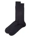 The Men's Store At Bloomingdale's Ribbed Cotton Blend Socks - Exclusive In Navy