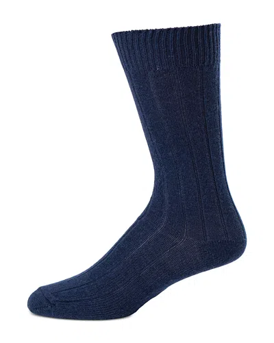 The Men's Store At Bloomingdale's Ribbed Crew Socks - Exclusive In Blue