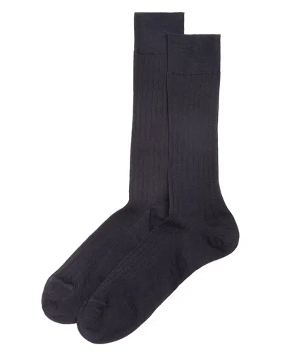 The Men's Store At Bloomingdale's Ribbed Dress Socks - Exclusive In Navy