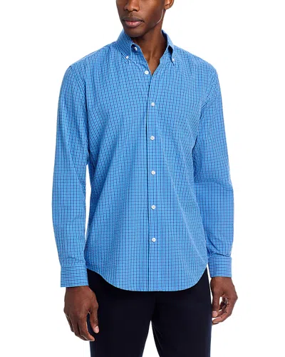 The Men's Store At Bloomingdale's Seersucker Plaid Button Down Shirt - Exclusive In Blue