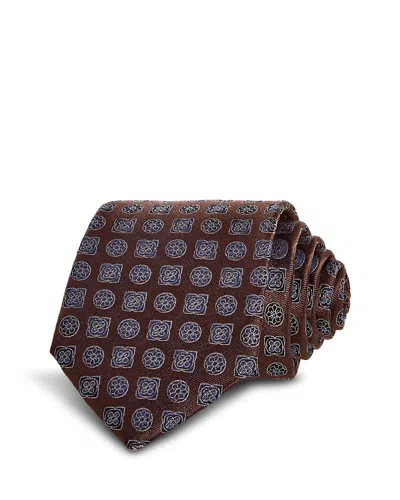 The Men's Store At Bloomingdale's Silk Classic Floral Medallion Tie - Exclusive In Brown