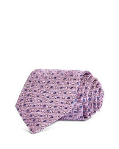 The Men's Store At Bloomingdale's Silk Classic Geometric Tie - Exclusive In Brown