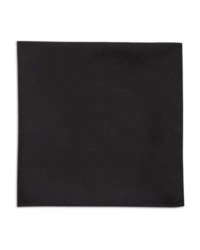 The Men's Store At Bloomingdale's Solid Silk Pocket Square - Exclusive In Black