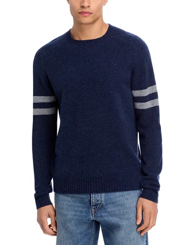 The Men's Store At Bloomingdale's Striped Sleeves Sweater In Blue