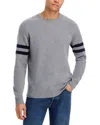 The Men's Store At Bloomingdale's Striped Sleeves Sweater In Gray