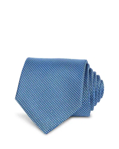 The Men's Store At Bloomingdale's Textured Print Silk Neck Tie - Exclusive In Blue