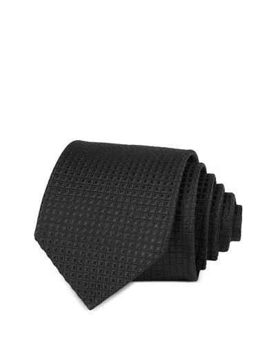 The Men's Store At Bloomingdale's Textured Solid Silk Tie In Black