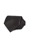 The Men's Store At Bloomingdale's Tonal Micro Pattern Wide Tie - Exclusive In Black