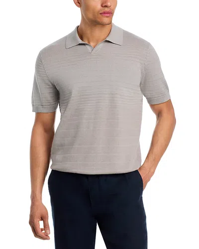 The Men's Store At Bloomingdale's Tonal Stripe Johnny Collar Polo In Gray