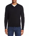 The Men's Store At Bloomingdale's V-neck Merino Sweater - Exclusive In Black