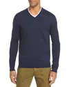The Men's Store At Bloomingdale's V-neck Merino Sweater - Exclusive In Steel Blue