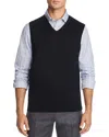 The Men's Store At Bloomingdale's V-neck Merino Wool Vest - Exclusive In Black