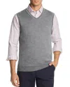 The Men's Store At Bloomingdale's V-neck Merino Wool Vest - Exclusive In Medium Gray