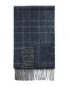 The Men's Store At Bloomingdale's Windowpane Glen Plaid Oversized Cashmere Scarf - Exclusive In Blue